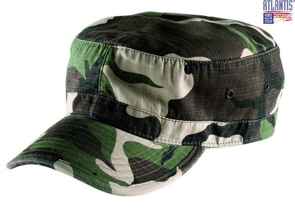 Black Cotton Army Cap