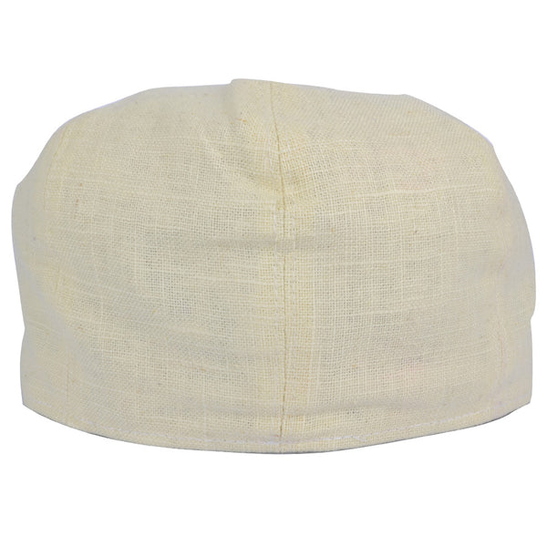 G&H Linen Newsboy Cap - Cream