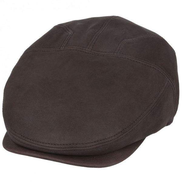 Gladwinbond Hatters London Vintage Sheepskin Leather Flat Cap