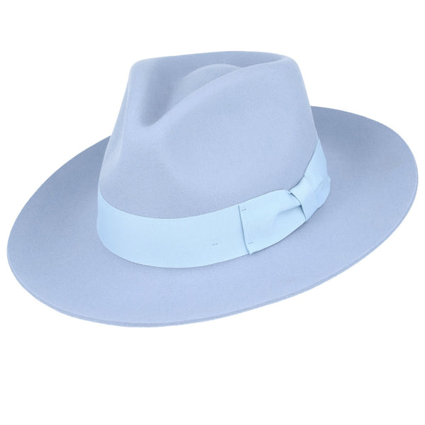 Grace Unisex Wool Felt Snap Brim Fedora Hat