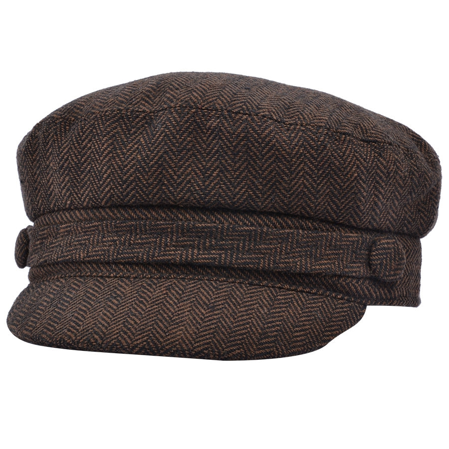 G&H Herringbone Breton Fisherman Fiddler Caps