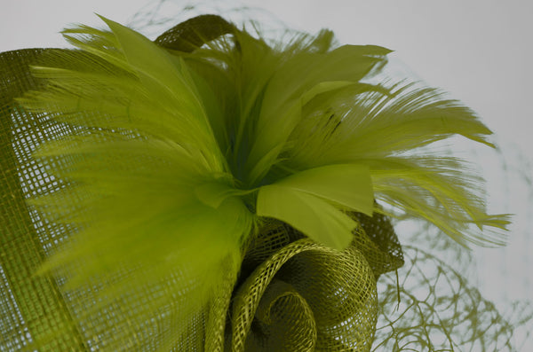 Wedding Fascinator - Green