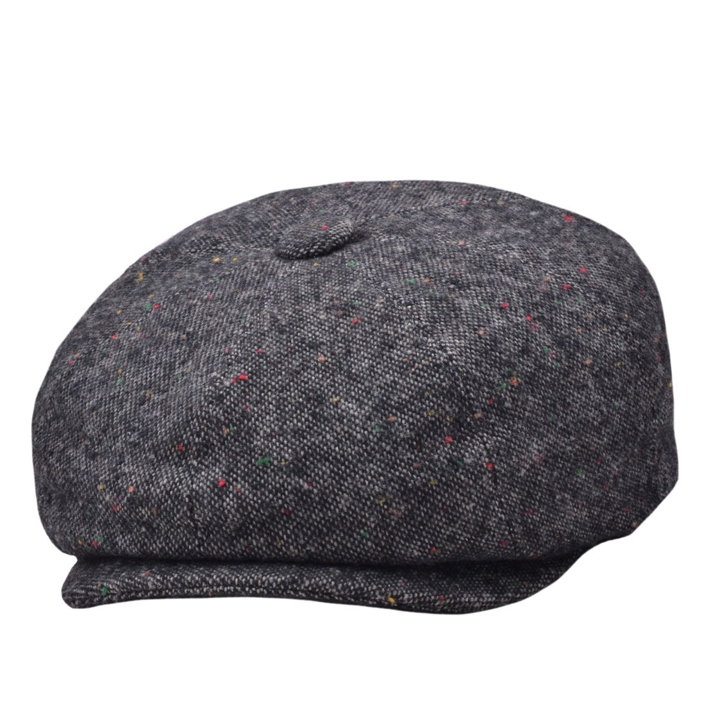 G&H Salt & pepper Gatsby Newsboy Cap - Grey,Brown