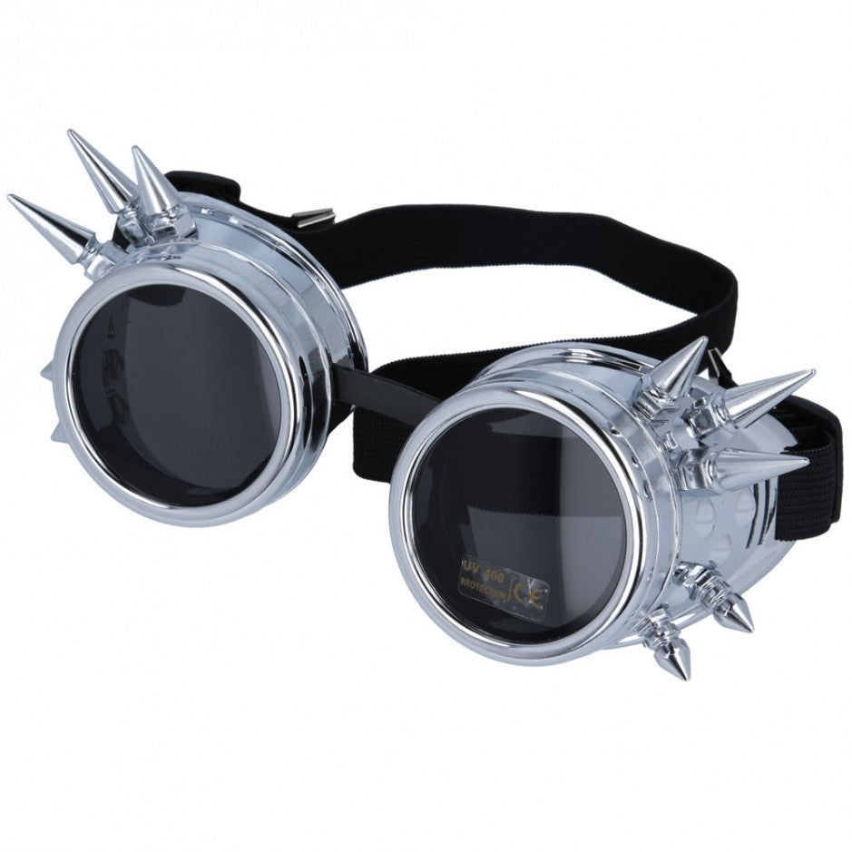 Vintage Steampunk Spike Goggles Glasses Cyber Punk Gothic