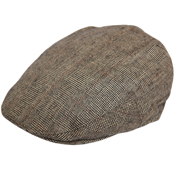 G&H Prince of Wales Check Flat Cap