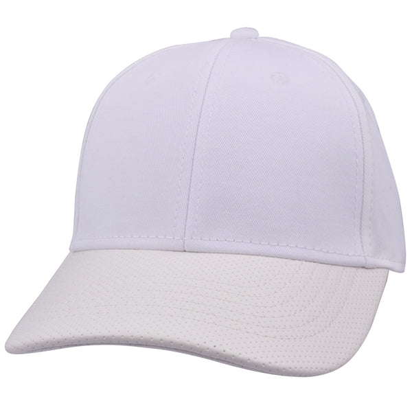 Carbon212 Leather Look Curved Visor Baseball Cap