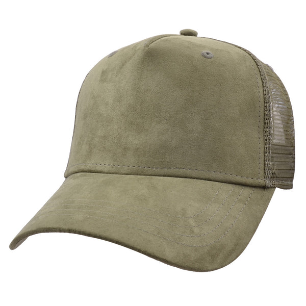 Carbon212 Faux Suede Mesh Curved Visor Baseball Cap