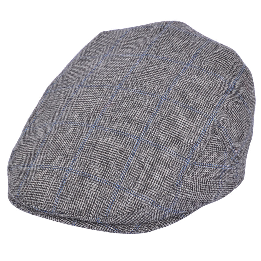 G&H Prince of Wales Check Flat Cap
