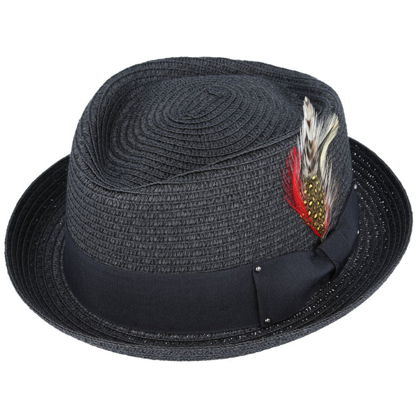 Maz Paper Straw Diamond Crown Hat