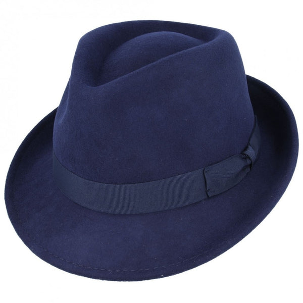 Wool Felt crushable Trilby Hat