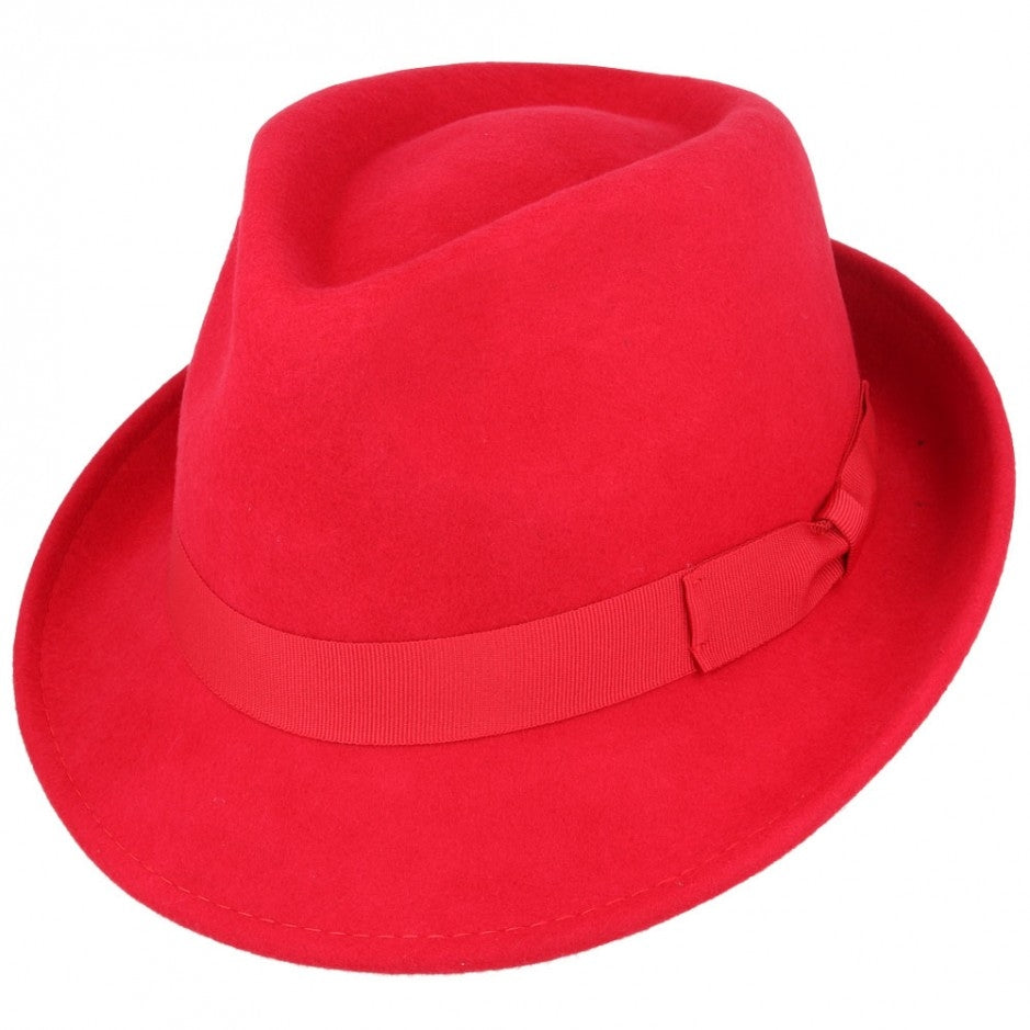 Wool Felt crushable Trilby Hat