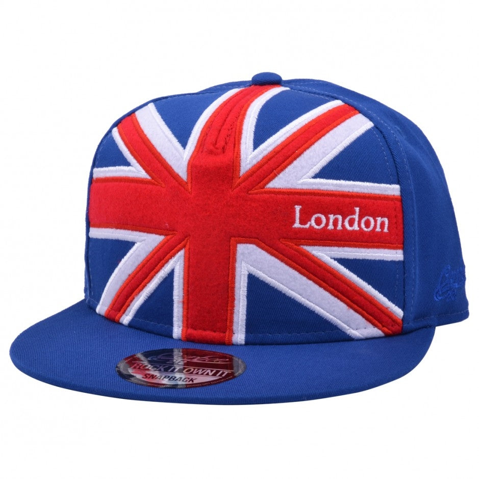 Carbon212 Union Jack Kids Snapback Cap - Blue
