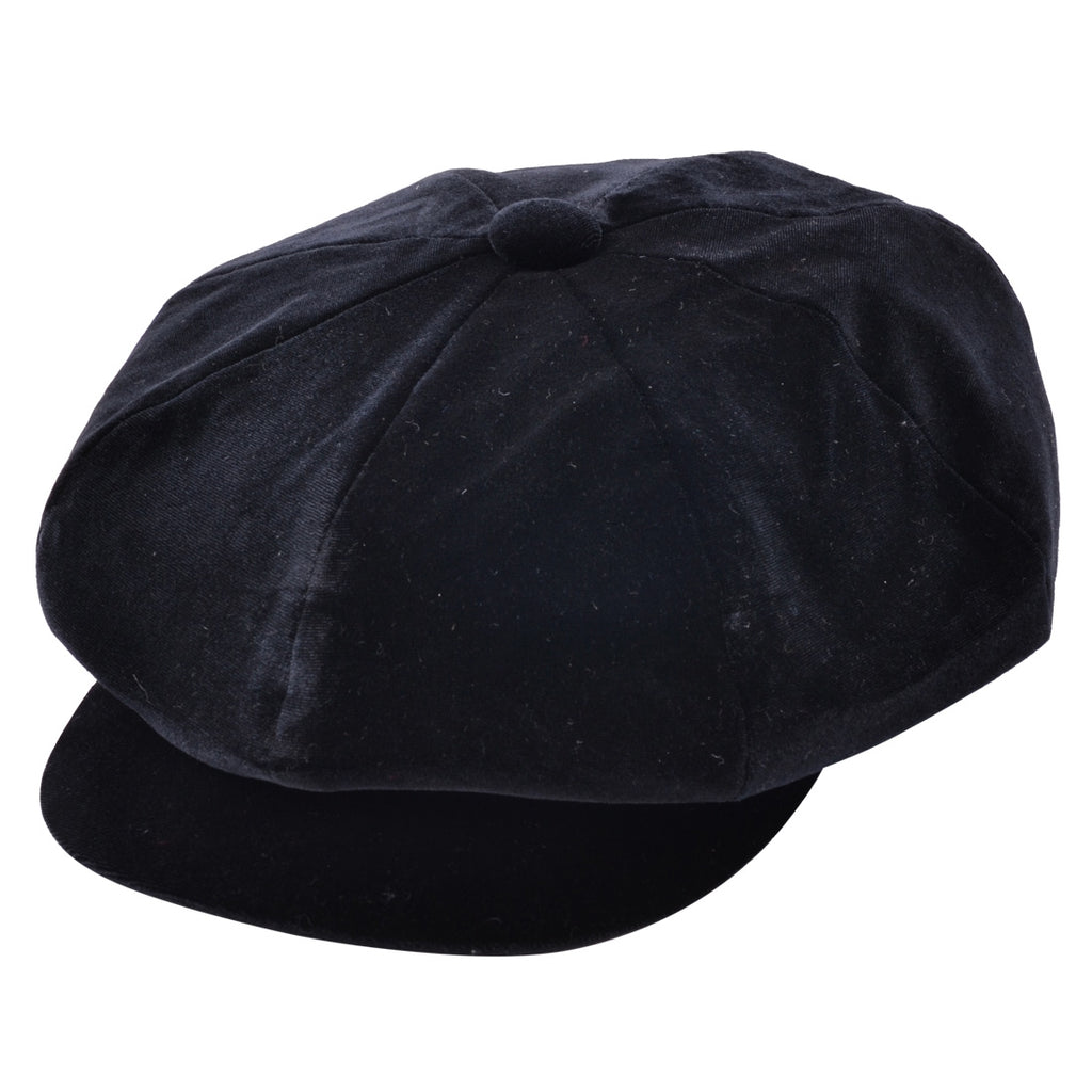 Ladies Velvet Beret Gatsby Baker boy Cap