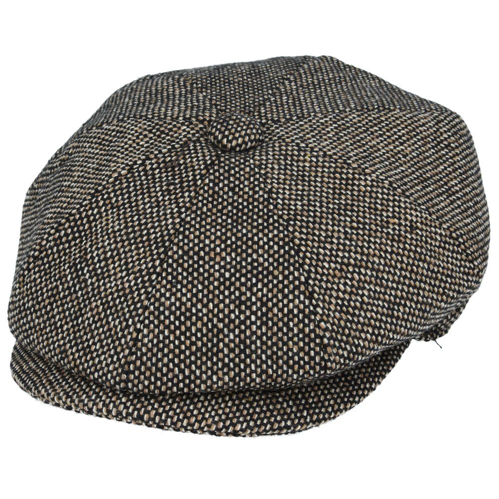 Salt Pepper 8 Panel Newsboy Gatsby Caps