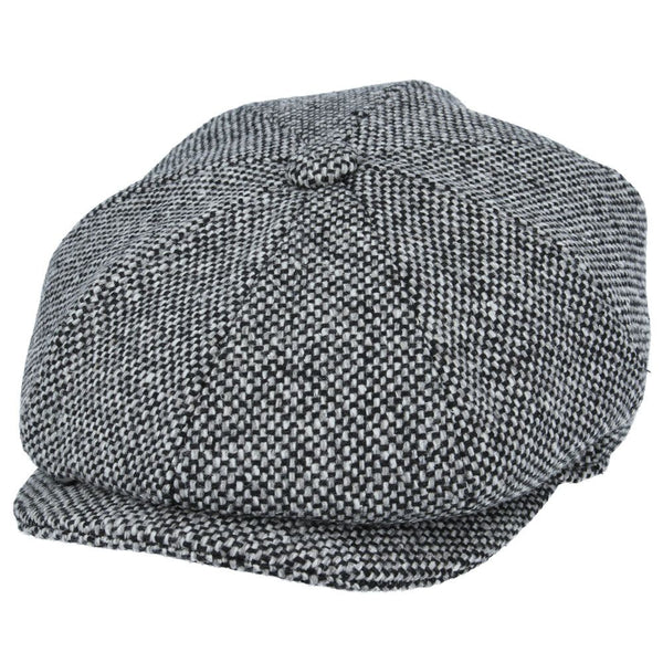 Salt Pepper 8 Panel Newsboy Gatsby Caps